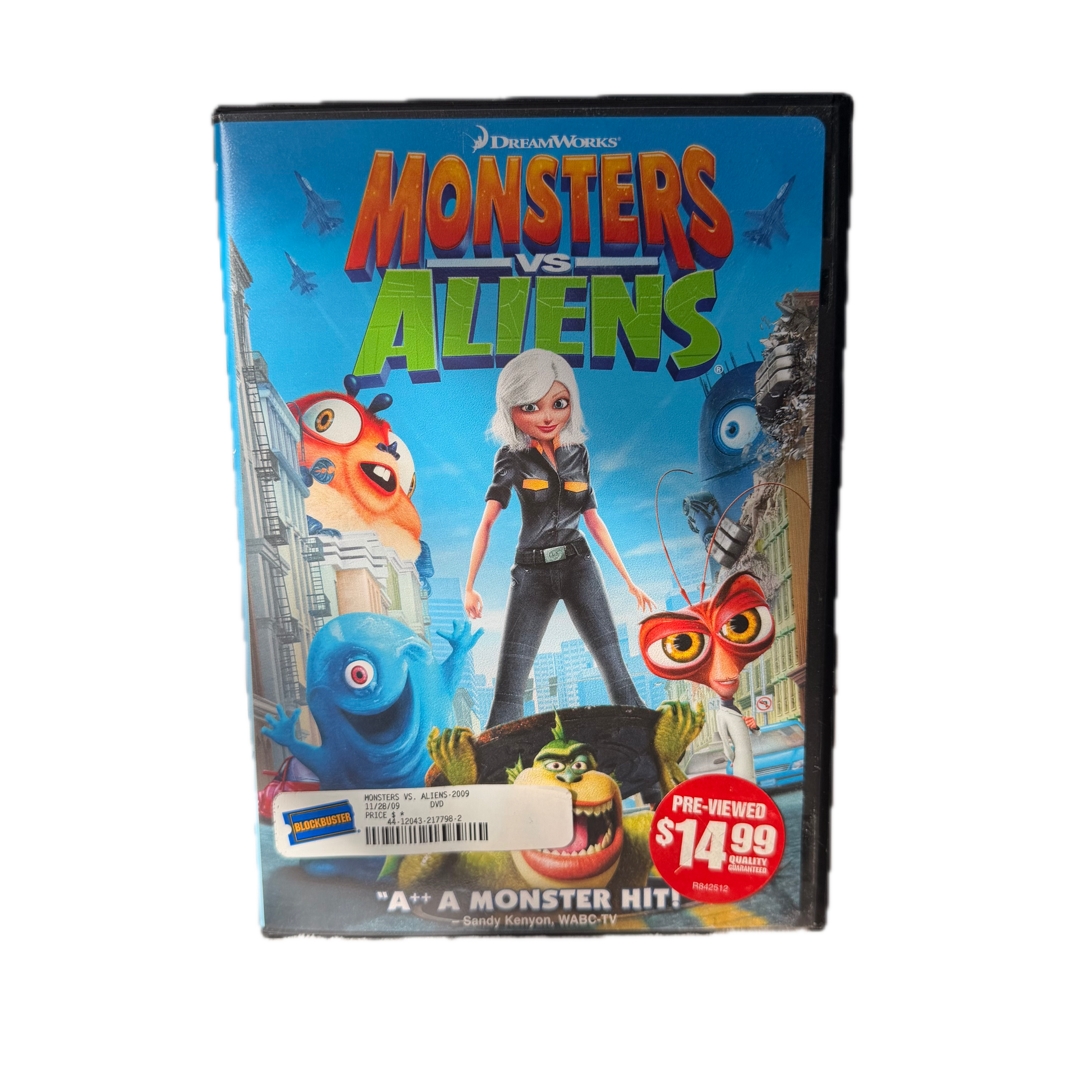 Monsters vs. Aliens (DVD, 2009)