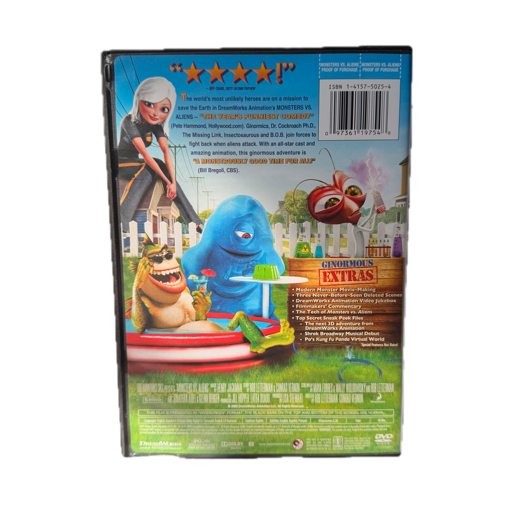 Monsters vs. Aliens (DVD, 2009)