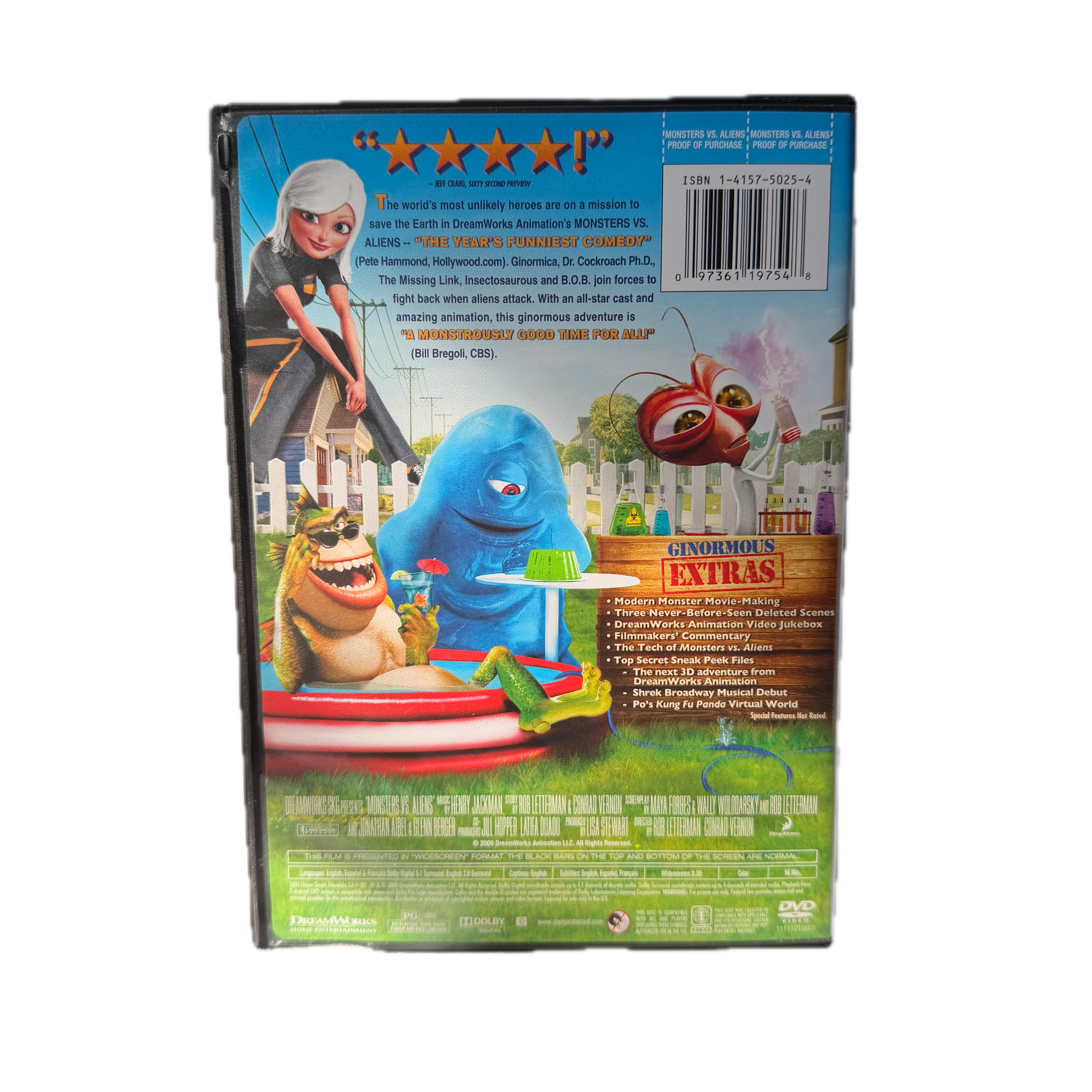 Monsters vs. Aliens (DVD, 2009)